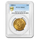 1880-S $10 Liberty Gold Eagle MS-62 PCGS